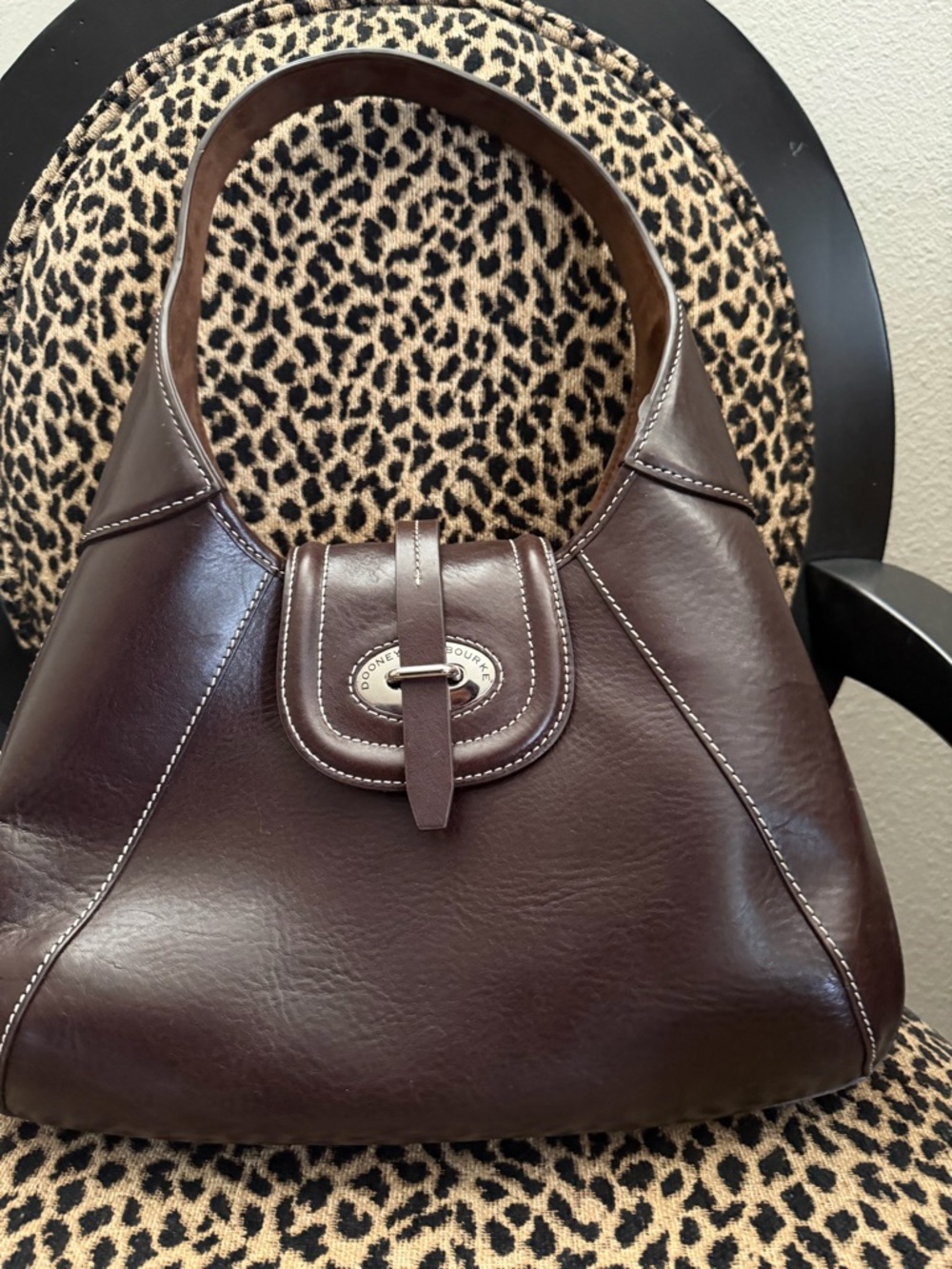 Dooney & Bourke Florentine Toscana Front Stitch Hobo - Picture 2 of 7